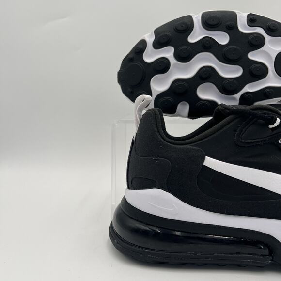 Mens Size 9 Nike Air Max 270 React Black White Sneakers CI3866 004 main image 7